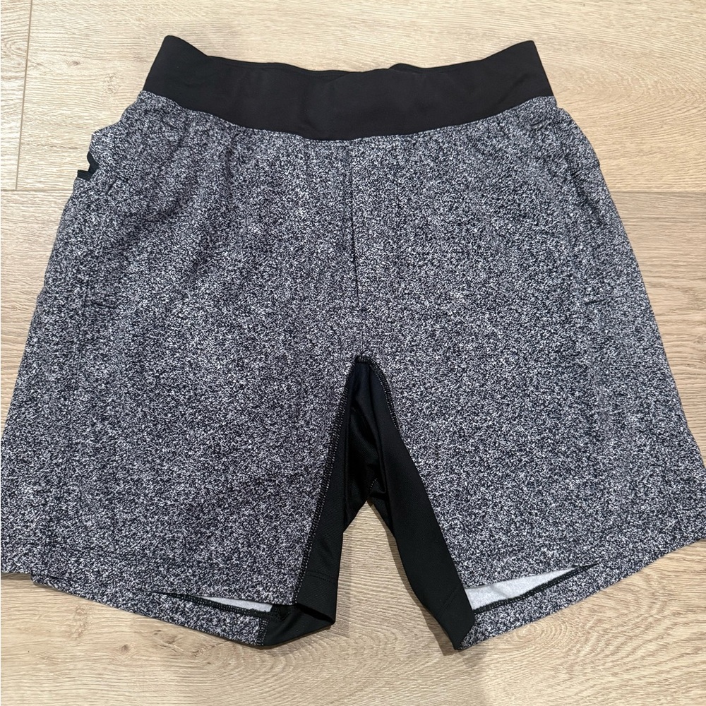 Men's Black and Gray Athletic Shorts lululemon